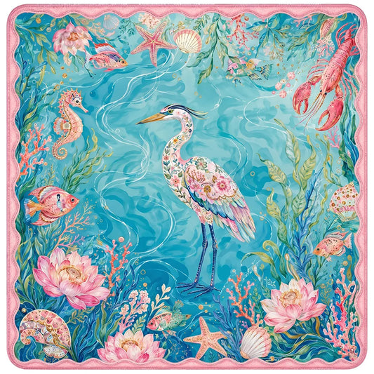 Ocean Heron Mahjong Mat