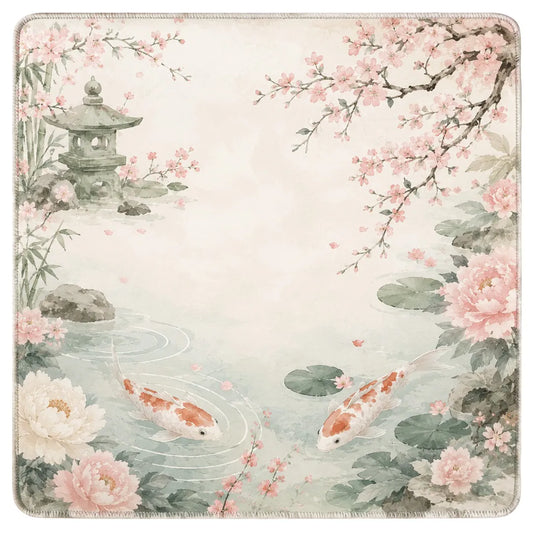 Cherry Blossom Koi Mahjong Mat