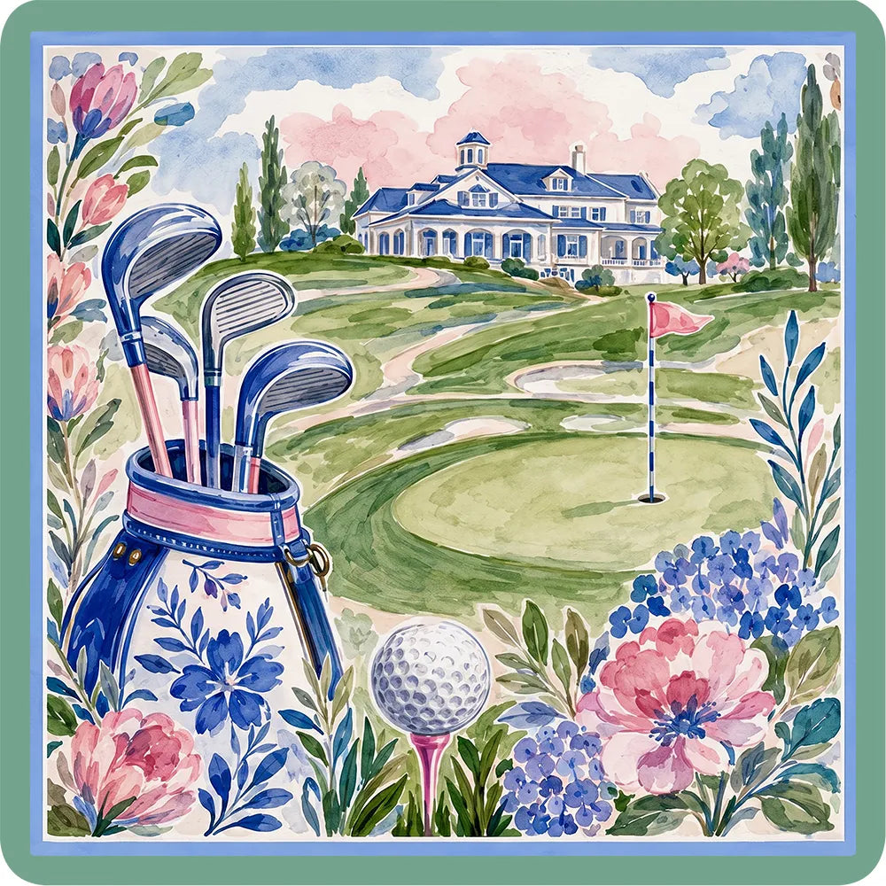 Fairway Garden Golf Mahjong Mat