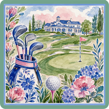 Fairway Garden Golf Mahjong Mat