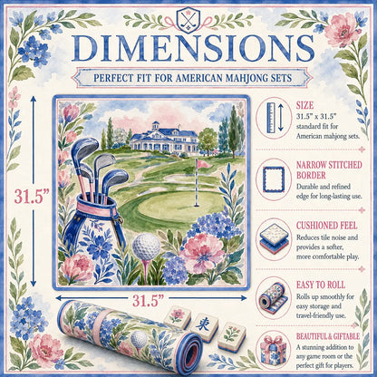 Fairway Garden Golf Mahjong Mat