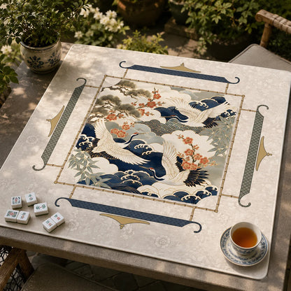 Crane & Plum Blossom Mahjong Mat